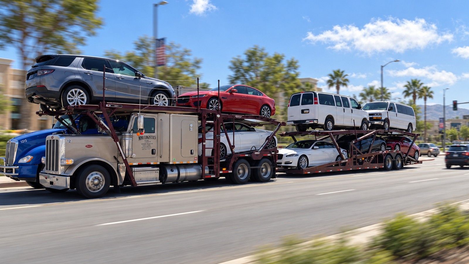 City pickup, multi-vehicle load